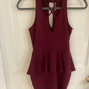 Red dress sleeveless Charlotte Russe